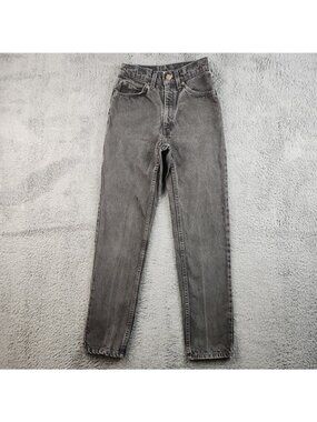 Vintage Levi's 512 Slim Fit Taper Student Jeans Fit 23x27 Tag 14 Orange Tab 90's